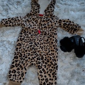 Carter's lopraed fleece jumpsuit